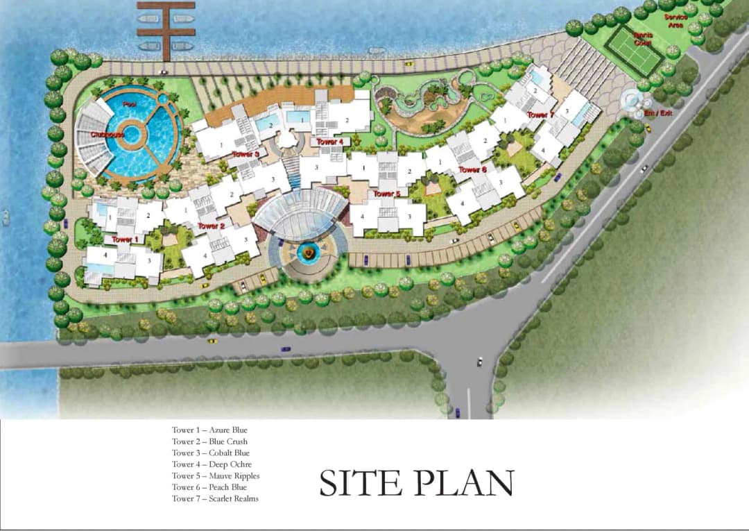 Prestige Neptune Courtyard master plan layout