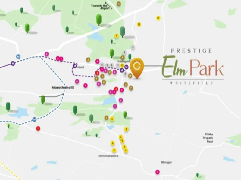 Prestige Elm Park Location Map