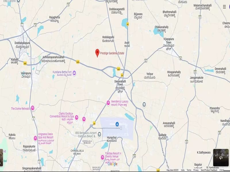 Prestige Gardenia Estate Location Map
