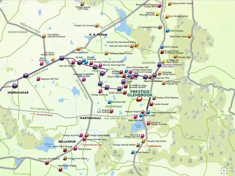 Prestige Glenbrook Location Map