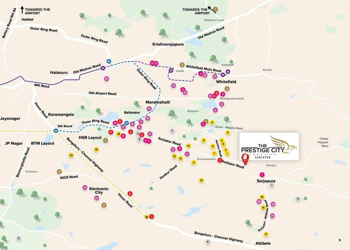 The Prestige City Location Map