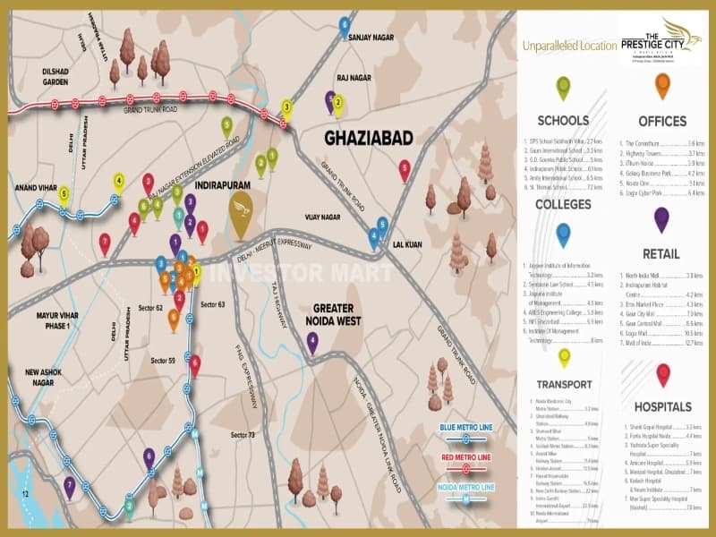 Oakwood @ The Prestige City Location Map