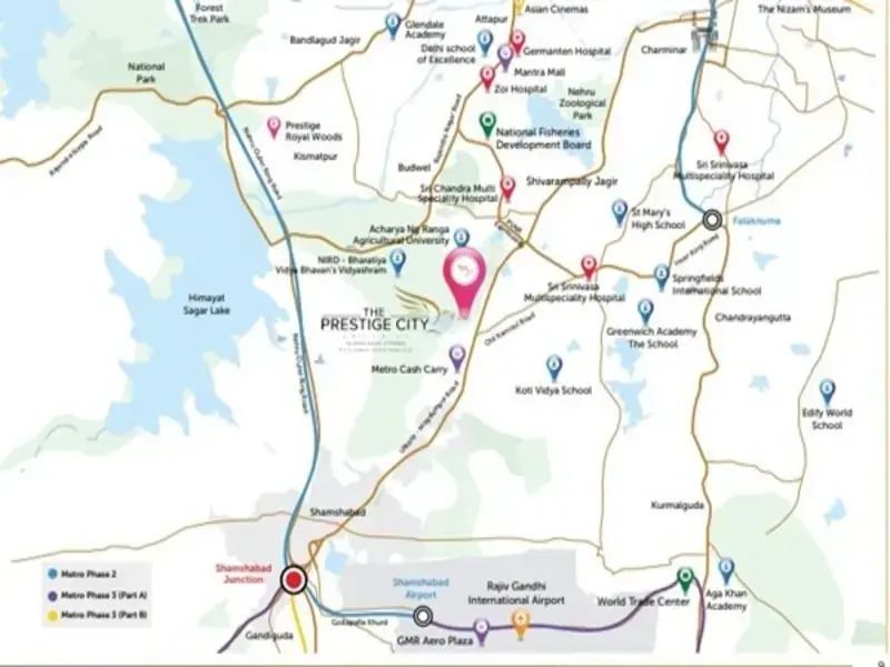 Bellagio @ The Prestige City Location Map