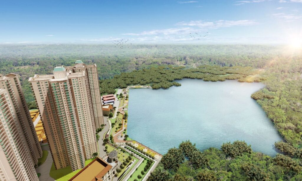 A Lake Opposite The Prestige City Hyderabad