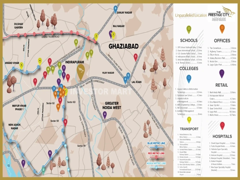 Oakwood @ The Prestige City Location Map