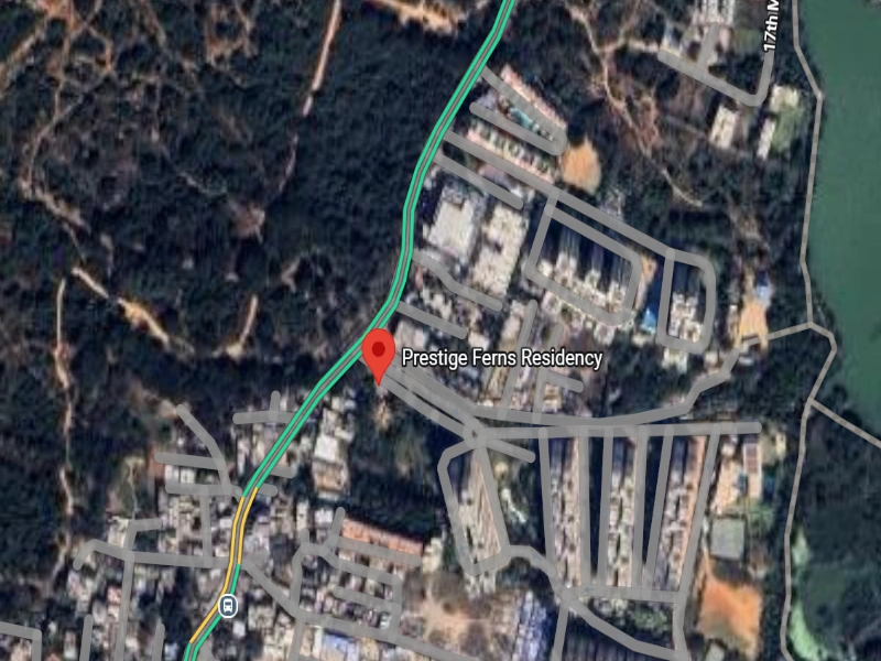 Prestige Ferns Residency Location Map