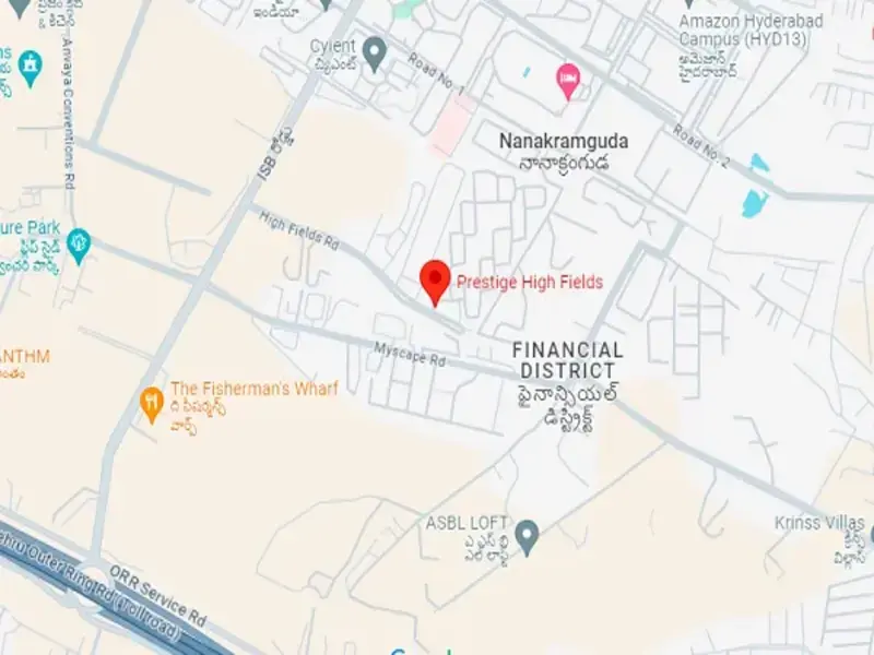 Prestige High Fields Location Map