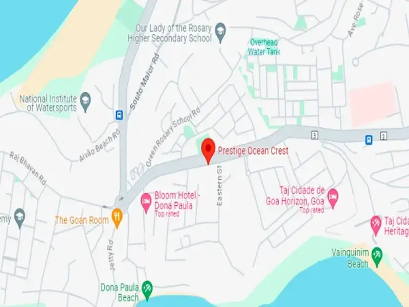 Prestige Ocean Crest Location Map