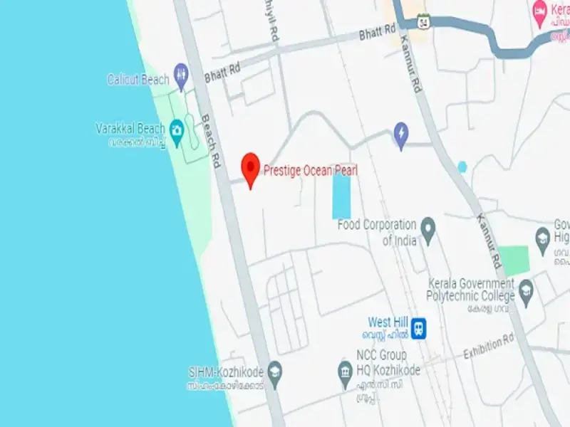 Prestige Ocean Pearl Location Map