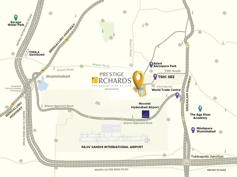 Prestige Orchards Location Map