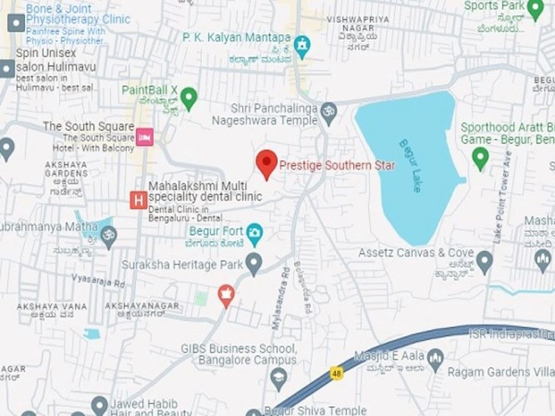Prestige Southern Star Location Map
