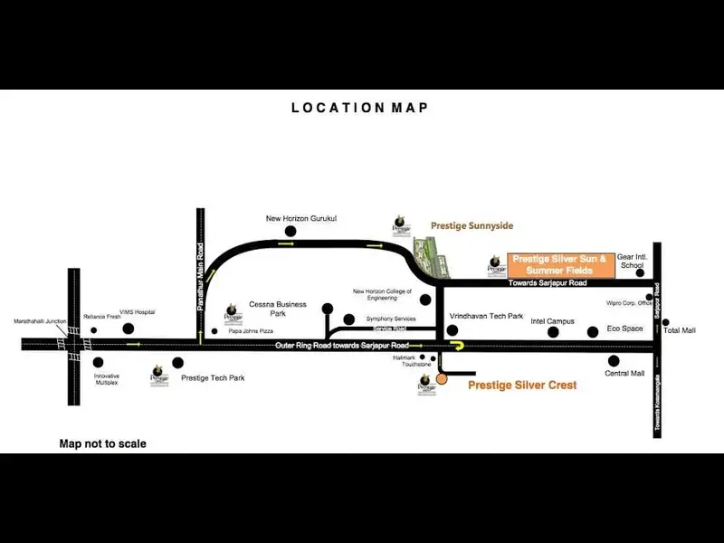 Prestige Summer Fields Location Map