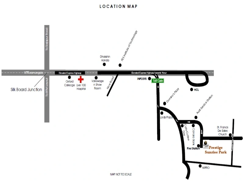 Prestige Sunrise Park Location Map