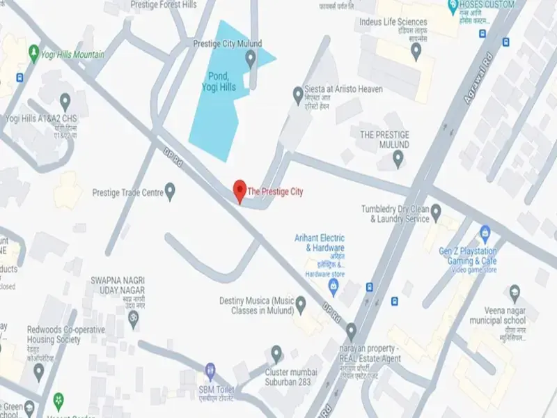 The Prestige City Mulund Location Map